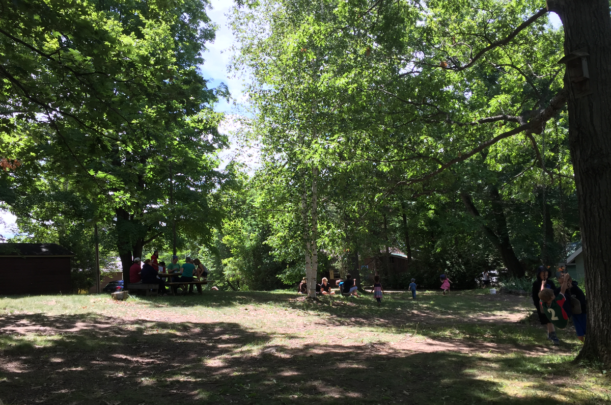 Group at Picnic Table